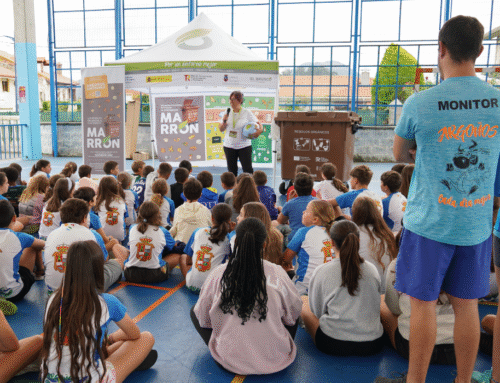 Más de 400 niños y niñas aprenden el uso del contenedor marrón previamente a su implantación